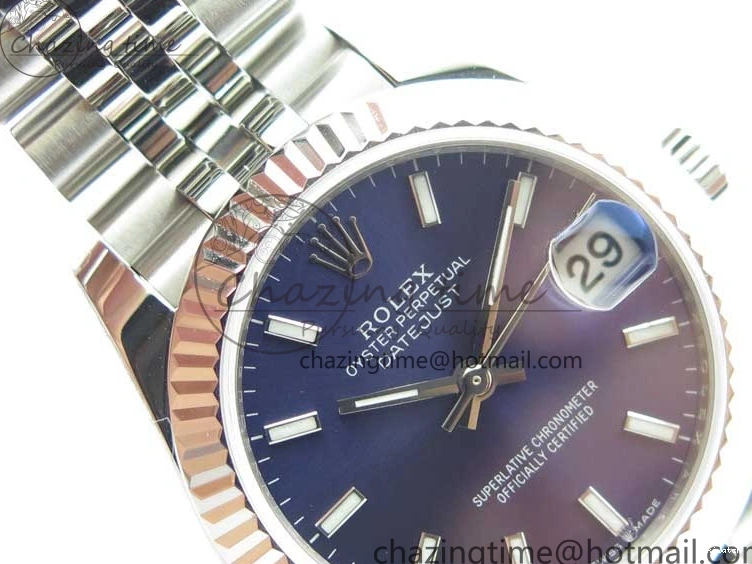 Best SS Blue Dial Marker Jubilee BP 31mm Maker Datejust 278271 Bracelet on Sticks Edition 0827